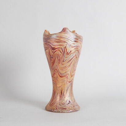 A Large Loetz Iridescent Glass Vase