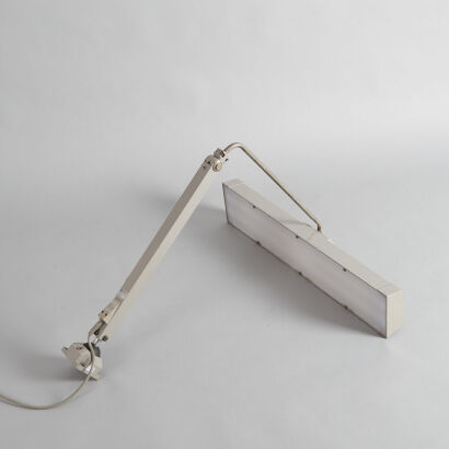A Vintage Industrial Bolt Down Work Lamp