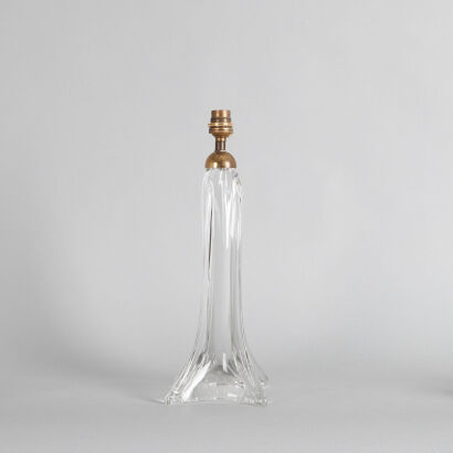 A French 1930s Glass Lamp Base