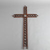 A Large French Iron Antique Crucifix