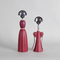An Alessandro Mendini Anna G Bottle Opener and Pepper Mill For Alessi
