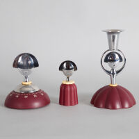 An Alessandro Mendini Anna G Timer, Bottle Stop and Candle Holder for Alessi