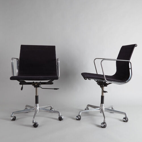 A Pair of Eames EA108 Chairs by ICF of Italy