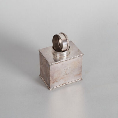 A Sterling Silver Lidded Container