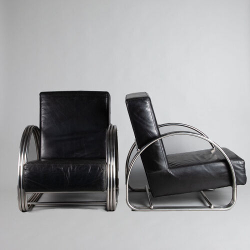 A Pair of Ralph Lauren Hudson Street Armchairs