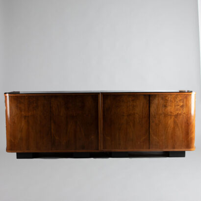 A Viennese Art Deco Walnut Sideboard