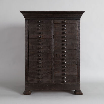 An Antique French Jeweller's Cabinet