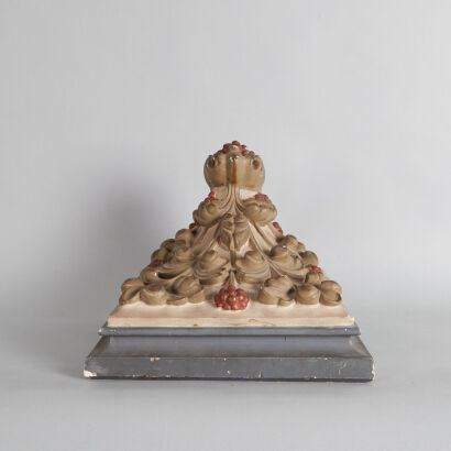 An Antique French Plaster Decorative Wall Shelf