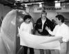PHOTOGRAPHER UNKNOWN Lion New Zealand's builder Tim Gurr, skipper Peter Blake, and designer Ron Holland