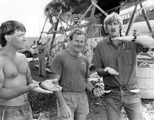 PHOTOGRAPHER UNKNOWN Peter Blake, Grant Dalton, and Tony Rae