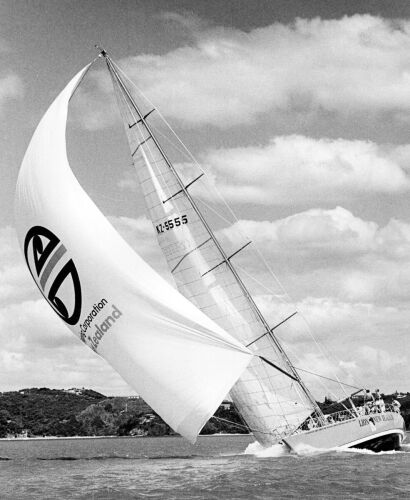 PHOTOGRAPHER UNKNOWN Lion New Zealand fills her sails