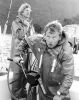 PHOTOGRAPHER UNKNOWN Skipper Peter Blake and crew member Grant Dalton aboard Lion New Zealand
