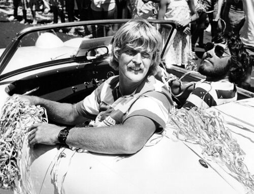 PHOTOGRAPHER UNKNOWN Peter Blake at ticker tape parade for Whitbread crew
