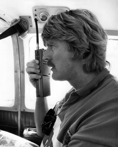 PHOTOGRAPHER UNKNOWN Skipper Peter Blake aboard Steinlager One