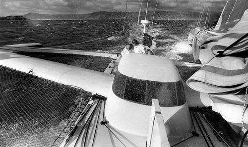 WILLIAM WEST Steinlager One put through its paces on Wellington Harbour