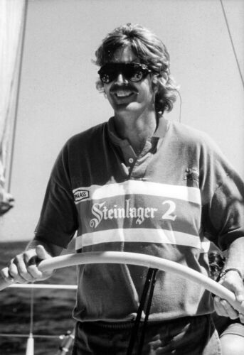 PHOTOGRAPHER UNKNOWN Steinlager Two skipper Peter Blake