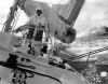 PHOTOGRAPHER UNKNOWN Skipper Peter Blake aboard Steinlager One