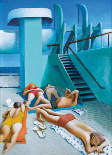 MICHAEL SMITHER Sunbathers on Board Ship