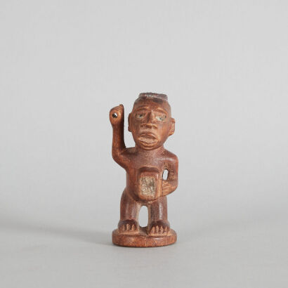 A Kongo Nkisi N'Kondi Power Figure, Democratic Republic of Congo