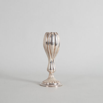 A Sliver-Plated Arts and Crafts Vase