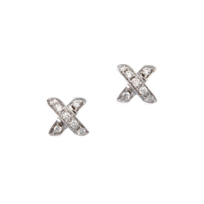 18ct Tiffany & Co. Diamond Earrings