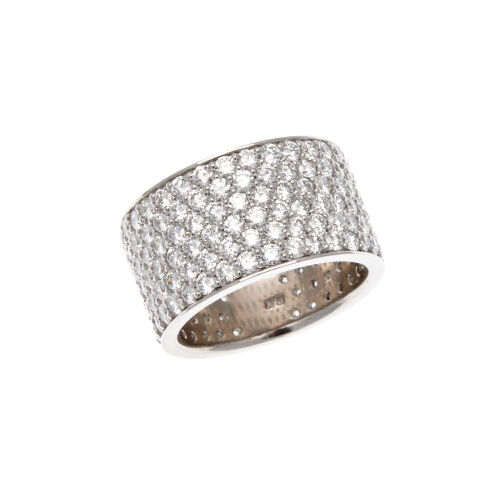 Platinum Pave Diamond Ring