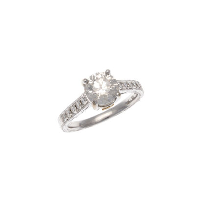 18ct White and Yellow Gold Diamond Ring