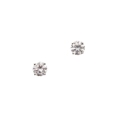 14ct White Gold 1.07ct Diamond Stud Earrings