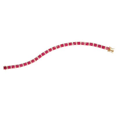 18ct Ruby and Diamond Bracelet