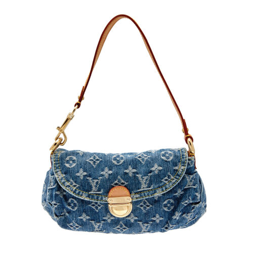 Louis Vuitton Denim Mini Pleaty Shoulder Bag