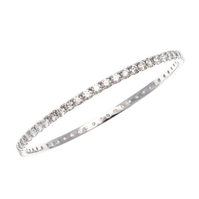 18ct White Gold Diamond Eternity Bangle