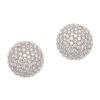 Platinum Diamond Dome Earrings