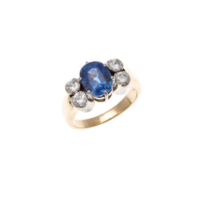 18ct Sapphire and Diamond Ring