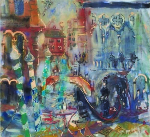 PETER O'HAGAN Venetian Twilight with a Glass of Pastis