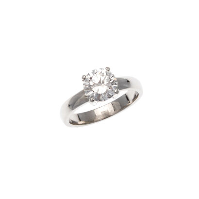 Platinum 1.37ct Diamond Solitaire Ring