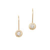 18ct Diamond Solitaire Drop Earrings