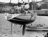 MARTIN HUNTER Racing yacht Rucanor Sport damaged rudder after being hit by a whale during the race