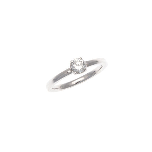 9ct White Gold Diamond Solitaire Ring