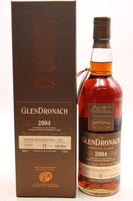 (1) GlenDronach 2004 Single PX Cask Finish 12 Year Old Single Malt Scotch Whisky, 57.3% ABV