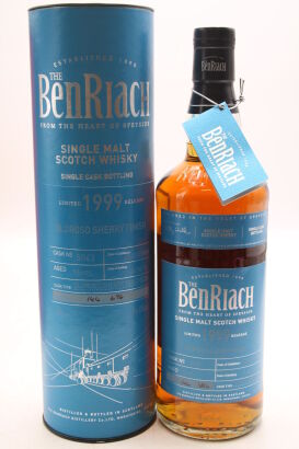 (1) 1999 BenRiach 16 Year Old Oloroso Sherry Single Cask Single Malt Scotch Whisky, 56.4% ABV