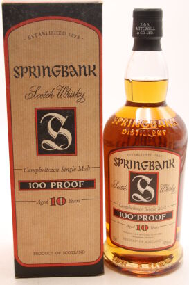 (1) Springbank 10 Year Old 100 Proof Single Malt Scotch Whisky, circa early 2000s, 57% ABV