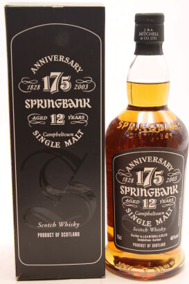 (1) Springbank 175th Anniversary 12 Year Old Single Malt Scotch Whisky, 46%ABV
