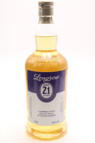 (1) Longrow 21 Year Old Single Malt Scotch Whisky, 46% ABV