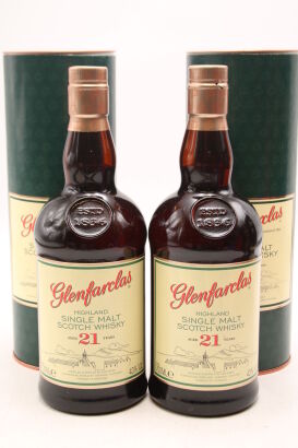 (2) Glenfarclas 21 Year Old Single Malt Scotch Whisky, 43% ABV