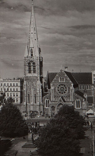 VICTOR C. BROWNE Christchurch Cathedral from Building opposite