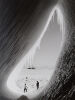 HERBERT PONTING View from Ice Grotto showing Members of Scott's Party looking towards the Terra Nova