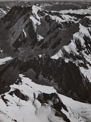 VICTOR C. BROWNE Mounts Cook & Tasman from the Air