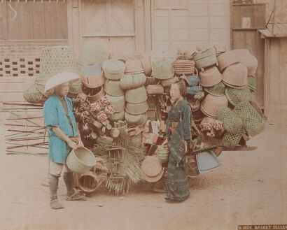 PHOTOGRAPHER UNKNOWN Basket Seller