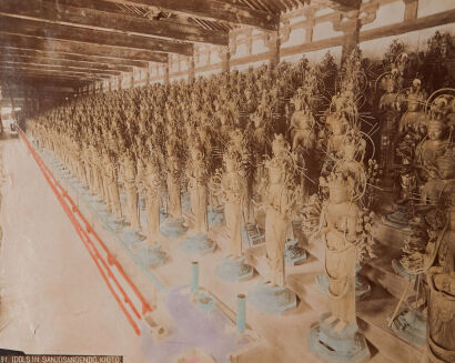 PHOTOGRAPHER UNKNOWN Idols in Sanjusangendo, Kioto