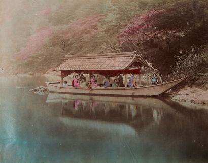 PHOTOGRAPHER UNKNOWN Boat with Group of Ladies